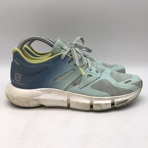 Salomon Predict 2 Running Shoes Women's 7.5 Blue Mint Lace Up Low Sneaker 411258